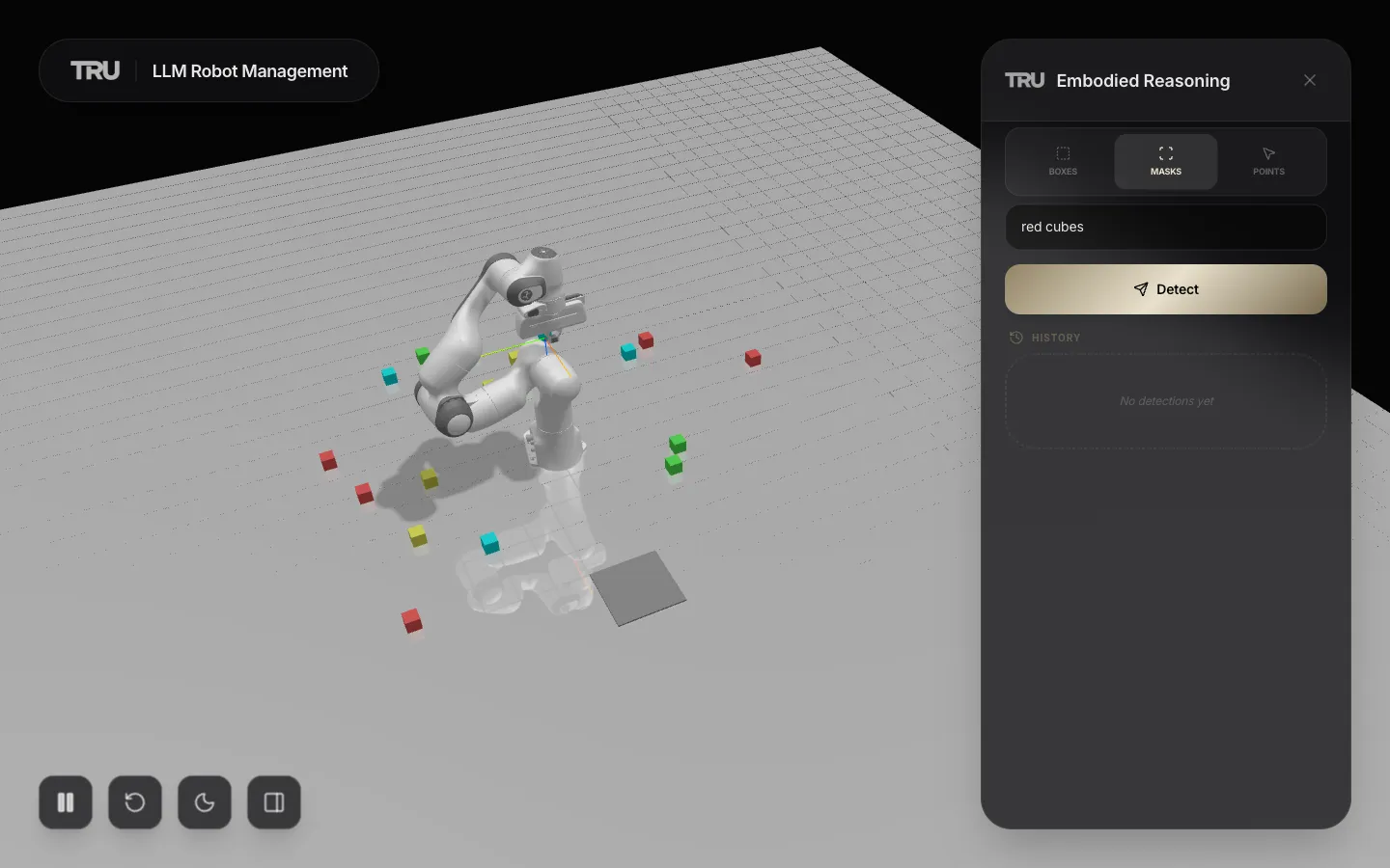 Robotics Pick & Place — product interface